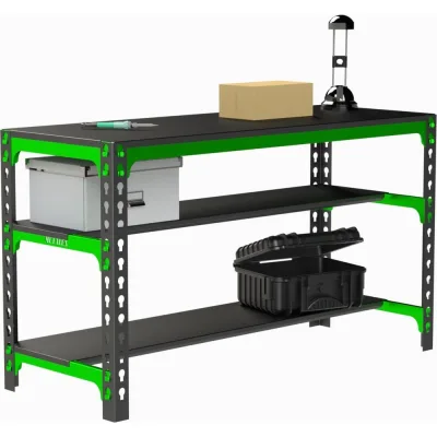 Металлический стол Metalex 750x1200x400 (две полки) SMMPII751240