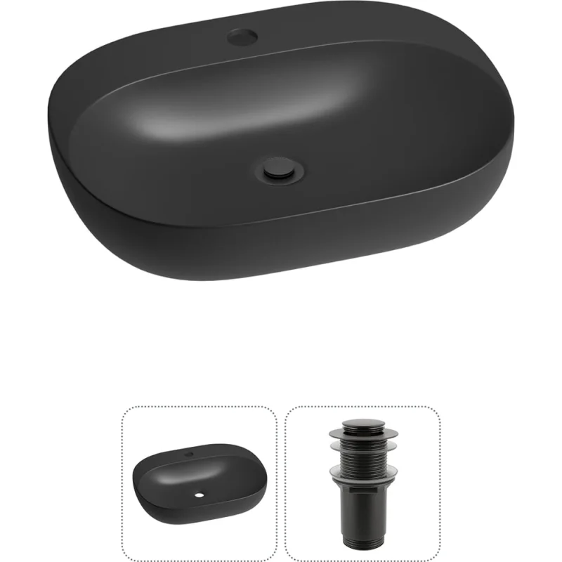 Набор Wellsee 2 в 1 Pro Line накладная/подвесная раковина 53x41 см 20212438R