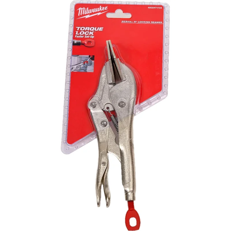 Π ΡΡΠ½ΠΎΠΉ Π·Π°ΠΆΠΈΠΌ Milwaukee TORQUE LOCK Ρ ΠΏΠ»ΠΎΡΠΊΠΈΠΌΠΈ Π³ΡΠ±ΠΊΠ°ΠΌΠΈ 8" 200ΠΌΠΌ NEW 4932471734
