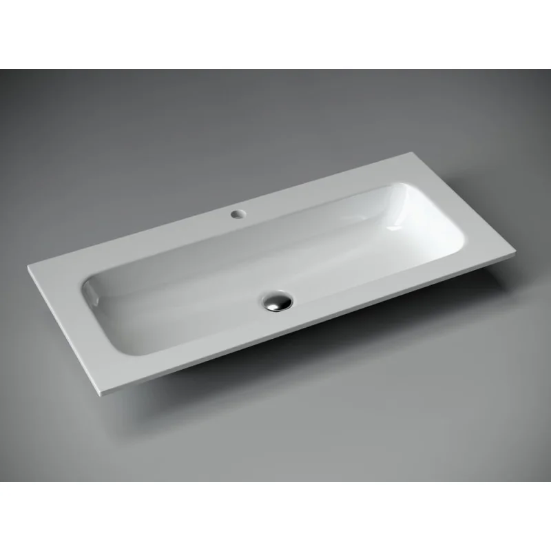Накладной прямоугольный умывальник Ceramicanova Element 1010х457х137 мм CN7013