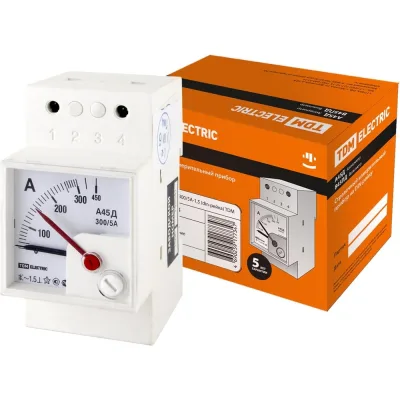 Амперметр TDM ELECTRIC А45Д 300/5А-1.5 din-рейка SQ1102-0303