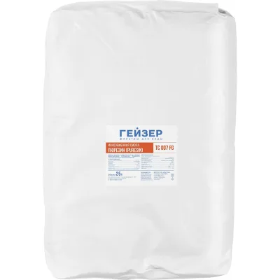 Катионит Гейзер TC007FG (Na+) для умягчения воды, 25л 40145