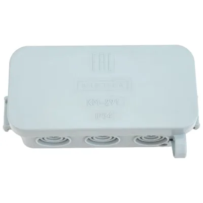 Монтажная коробка BYLECTRICA ОП серая IP54 разм. 90х43х39 КМ-291
