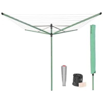 Сушилка для белья напольная уличная Brabantia Lift-O-Matic 50 м 1920х2950х2950 мм зеленая