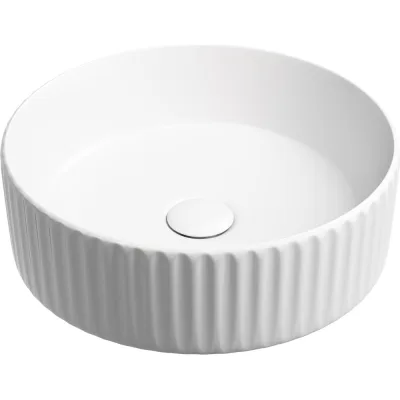 Умывальник чаша накладная Ceramicanova Element круглая, белый матовый, 360х360х115 мм CN6057MW