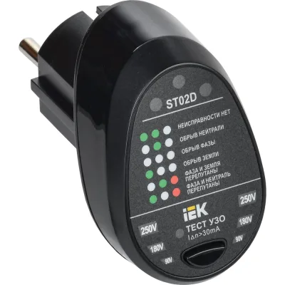 Тестер розеток IEK Arma2l 5 st02d A2L5-ST14-02