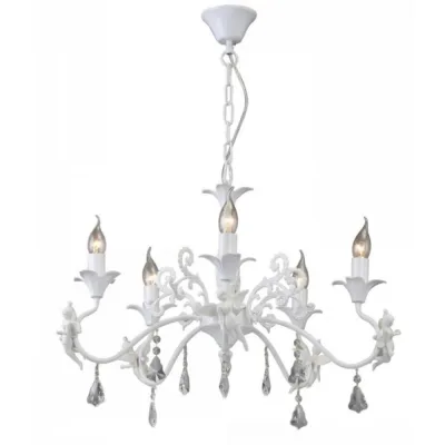Люстра потолочная Arte Lamp Angelina E14 200 Вт 10 кв.м (A5349LM-5WH)