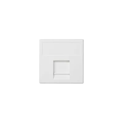 Универсальный адаптер Simon на 1 RJ45 коннектор, К45, с защитными шторками, белый K76-9