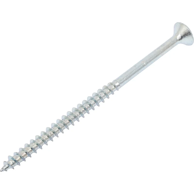 Шуруп для дерева Bohrer 6x100, универ., белый, 100 шт. SWZ-6х100-100