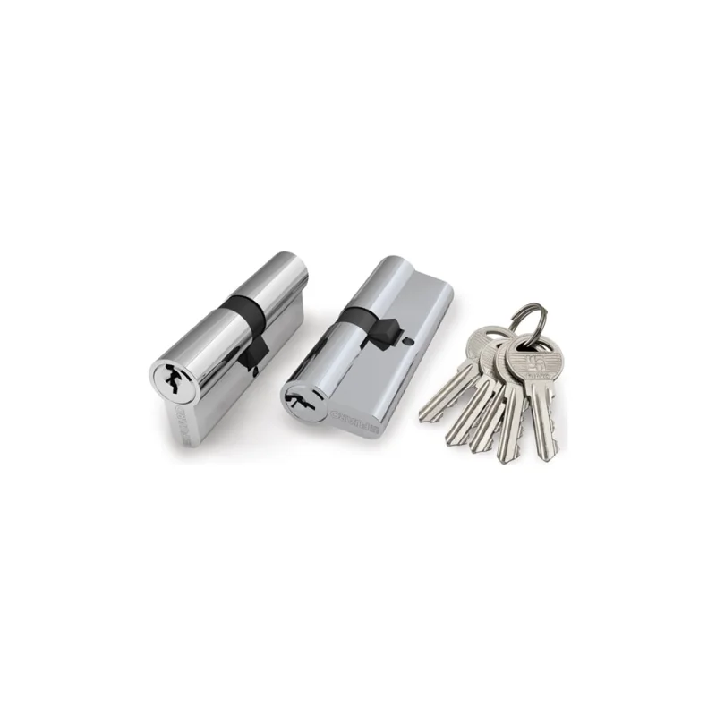 Цилиндровый механизм Fuaro 100 ZA 60 mm /25+10+25/ CP хром 5 кл. 19945