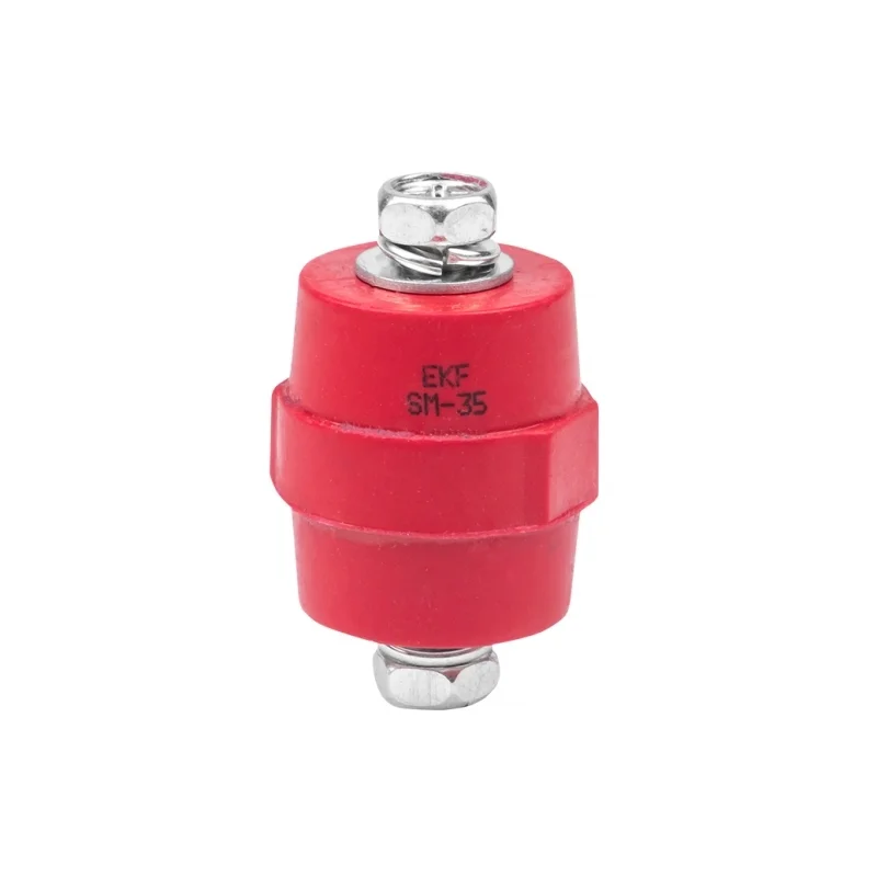Изолятор EKF PROxima SM-35 IP30 380 А с болтом и шайбой пластиковый красный (10 шт.) (plc-sm-35)