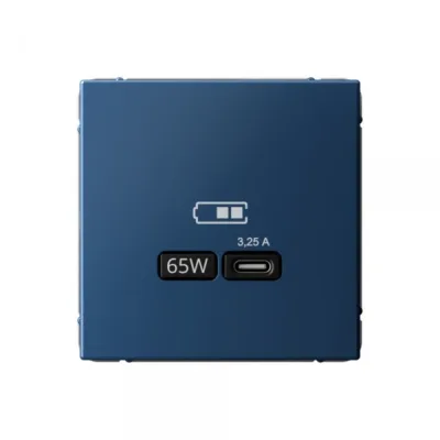 Розетка USB Systeme Electric ArtGallery встраиваемая аквамарин Type-C (SE GAL001127)
