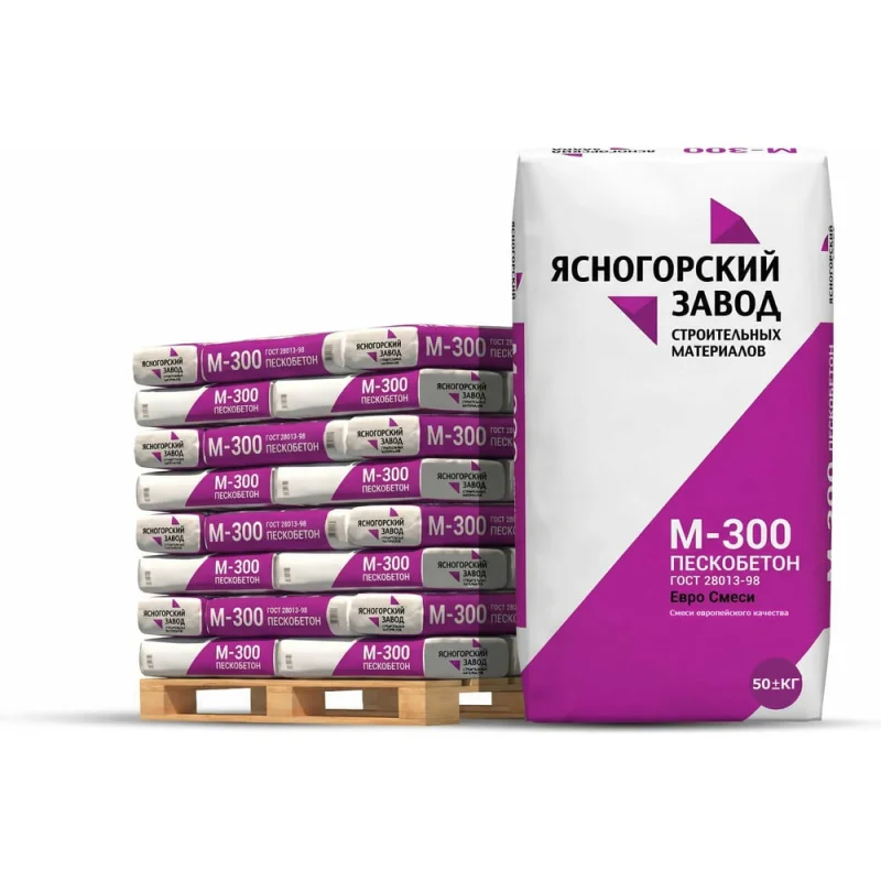 Сухая смесь ЯЗСМ Пескобетон М-300 50 кг 660 штук 4640013520025