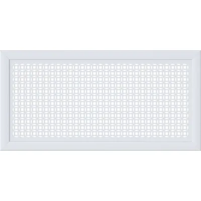 Декоративный экран для радиаторов и батарей Cosca Decor Модерн 600x1200 мм, белый, сусанна, с рамкой СПБ072546