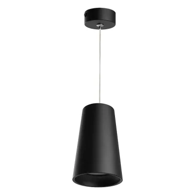Потолочный светильник FERON ml1838 barrel bell levitation на подвесе, 1,7 м, mr16, 35w, 230v, черный, 48421
