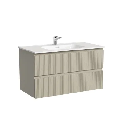 Тумба под раковину Sancos Snob T 90 см подвесная beige soft (SNT90CE)