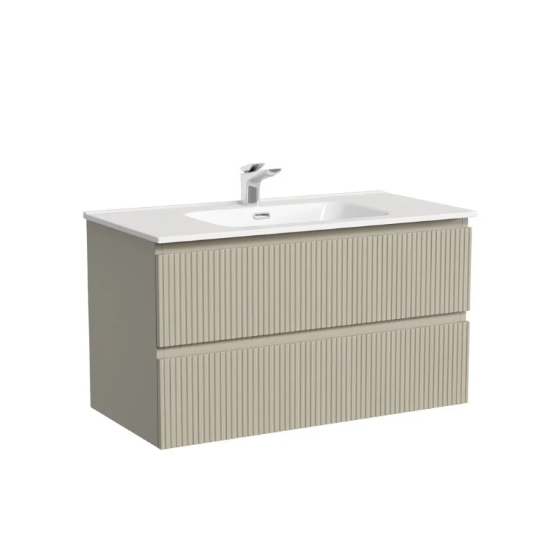 Тумба под раковину Sancos Snob T 90 см подвесная beige soft (SNT90CE)