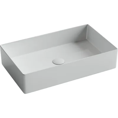 Раковина накладная прямоугольная Ceramicanova 601x361x130, цвет белый, арт. CN6070