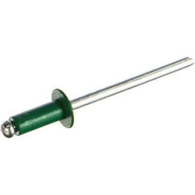 Заклёпка вытяжная Daxmer 4,0x10 мм, RAL 6002, алюм/ст., 1000 шт. 00000307999