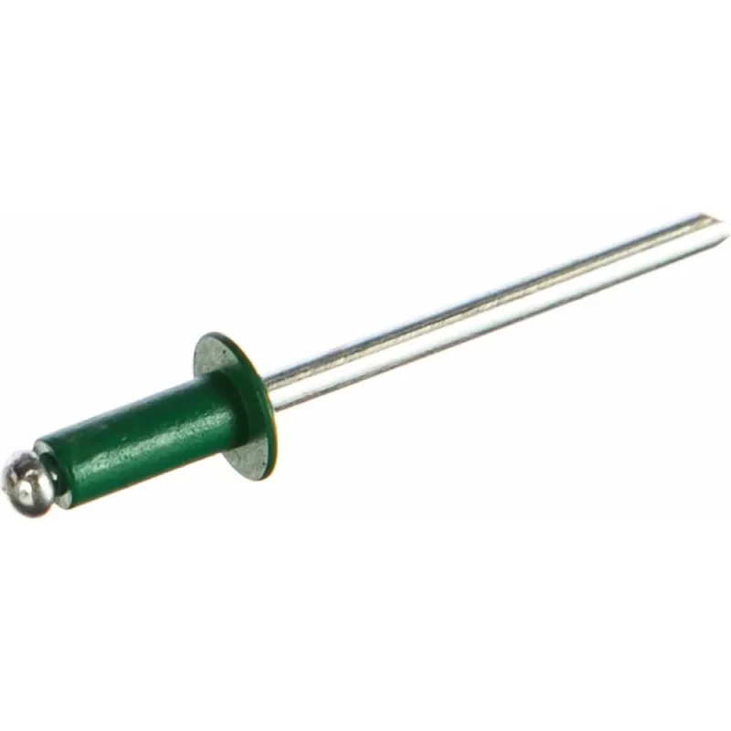 Заклёпка вытяжная Daxmer 4,0x10 мм, RAL 6002, алюм/ст., 1000 шт. 00000307999