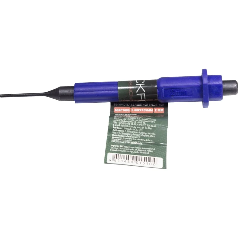 Выколотка Rockforce 2мм c прорезиненной защитной рукояткой RF-6042140Q(51098)