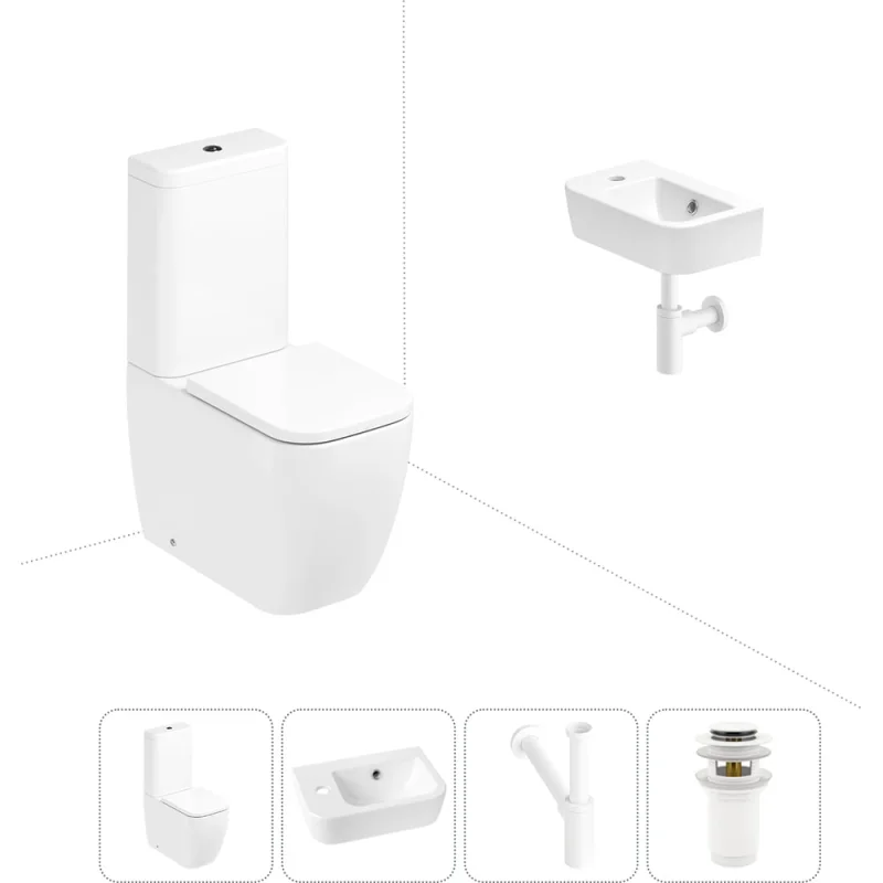 Унитаз-компакт Lavinia Boho One в комплекте 4 в 1 для туалета 202008484
