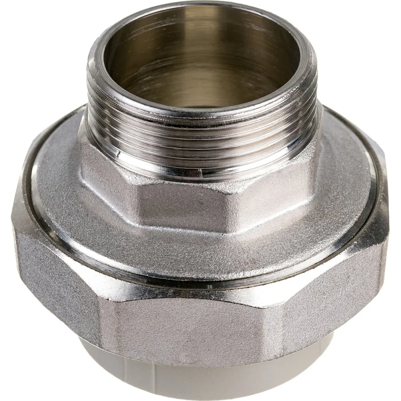 Комбинированная муфта VALFEX PP-R серая, разъемная Дн50х1 1/2 НР 10156040Г 127-0351