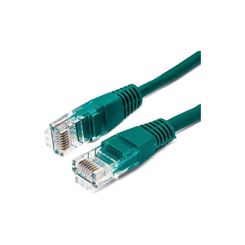 Кабель патч-корд U/UTP 5e кат. 5м FL-U5-5M-G 26AWG(7x0.16 мм), омедненный алюминий (CCA), PVC, зелёный Filum 00-00872971