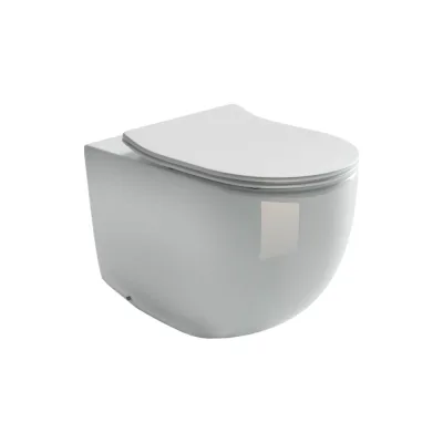Напольный пристенный унитаз-соло Ceramicanova METROPOL Rimless CN4004