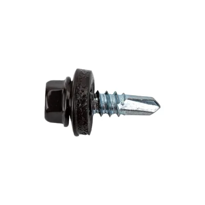 Кровельный саморез Daxmer 5,5х19 RAL 8019 сверло №3, 250 шт 00000305869