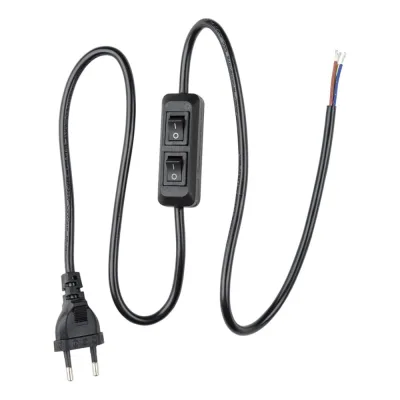 Сетевой шнур с вилкой Uniel UCX-C90/02A-100 BLACK UL-00007465