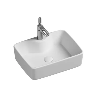 Умывальник чаша Ceramicanova Element накладная, прямоугольная 480x370x130 мм CN6033