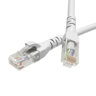 Патч-корд компьютерный U/UTP CAT6 4х2х0,2 мм LSZH DKC белый (1 м)