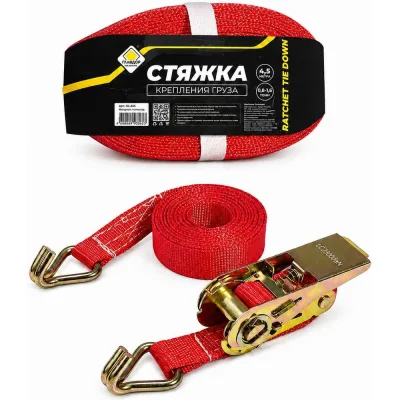 Стяжка груза ГЛАВДОР GL-345, 800 кг, 25 мм х 4,5 м 52361