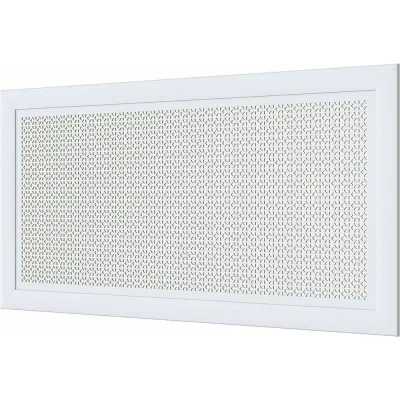 Декоративный экран для радиаторов и батарей Cosca Decor Модерн 600x1200 мм, белый, романико, с рамкой СПБ004396