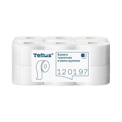 Туалетная бумага TORK (Tellus) Universal 7 в мини рулонах Т2 (12 рул. в уп.) 120197 11343 124545