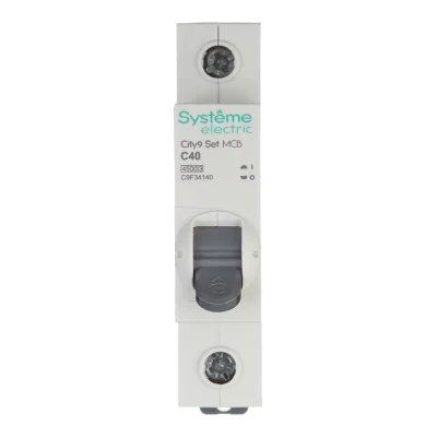Автоматический выключатель модульный Systeme Electric City9 Set 1P 40А тип C 4,5 кА 230 В (C9F34140)