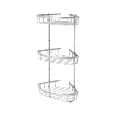 Угловая тройная решетка Veragio Basket 216x216х585 мм, хром VR.GFT-9067.CR