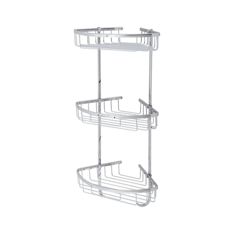 Угловая тройная решетка Veragio Basket 216x216х585 мм, хром VR.GFT-9067.CR