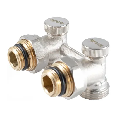 Узел нижнего подключения радиатора PROFACTOR угловой 1/2 х 3/4"ЕК PF RVA 611