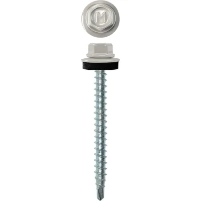 Кровельный саморез Daxmer 4,8х50 RAL 7004 сверло №1, 150 шт 00000304044