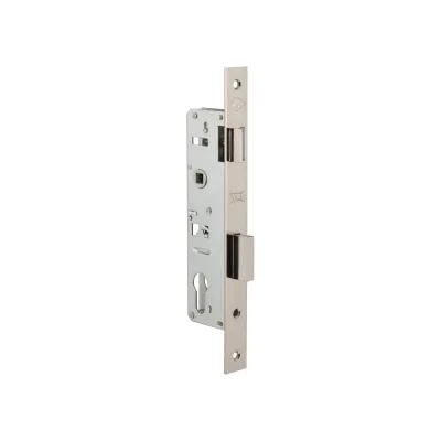 Корпус узкопрофильного замка с защёлкой KALE KILIT 153 (25 mm) w/b (никель) 15325000078 10230
