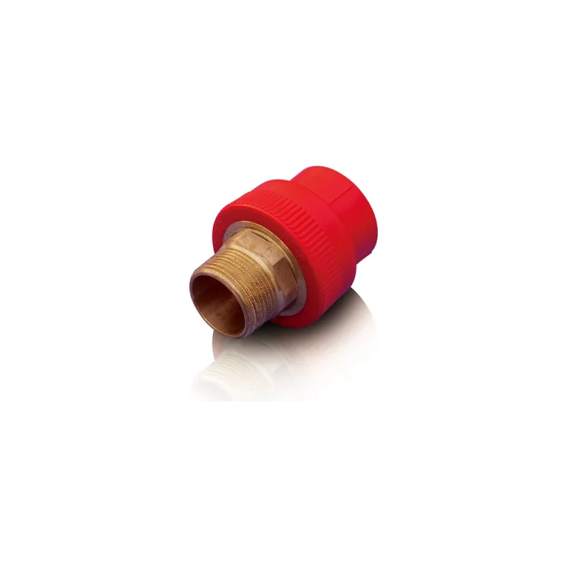 Резьбовая муфта Blue Ocean "Fire Secure" (нар) - 75x2.1/2" под ключ, противопожарный полипропилен Fire-S-B1 PPRF/HTEA(R)-75х2.1/2"