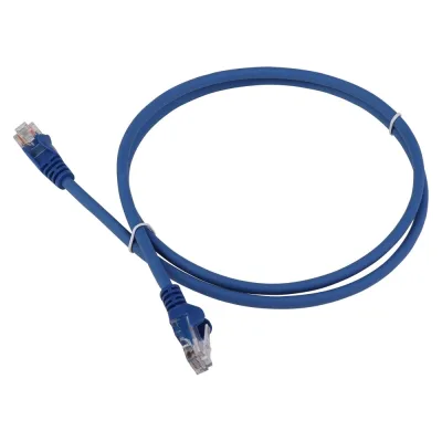Патч-корд LANMASTER RJ45 - RJ45, 4 пары, UTP, категория 5е, 1 м, синий, LSZH, LAN-PC45/U5E-1.0-BL