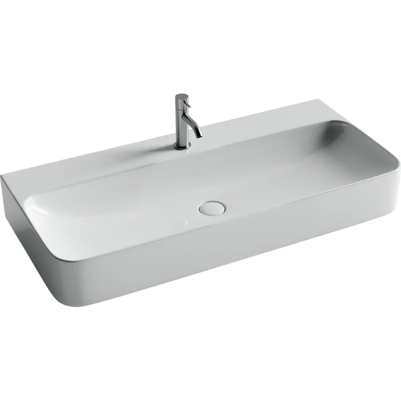 Умывальник Ceramicanova AURA с 1 отверстием для смесителя, без перелива 1000_470_135мм CN2007