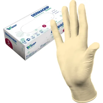 Смотровые латексные перчатки DERMAGRIP CLASSIC 100 штук, размер S CT0000000690
