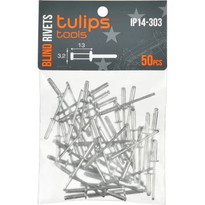 Вытяжные заклепки Tulips tools 3.2х13 мм, 50 шт IP14-303