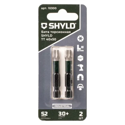 Торсионная бита SHYLD Torx Tamper 40x50 (2шт.) 6691369