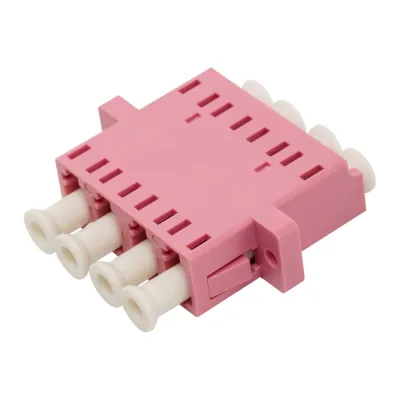 Оптический адаптер LANMASTER LC, OM4, корпус SC, дуплекс, квадро LAN-4LC/S-AM-OM4
