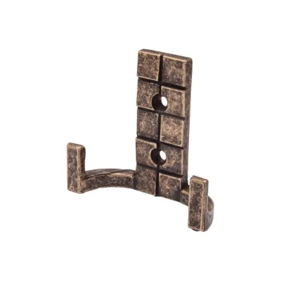 Мебельный крючок AKS TETRIS, старое золото 56843